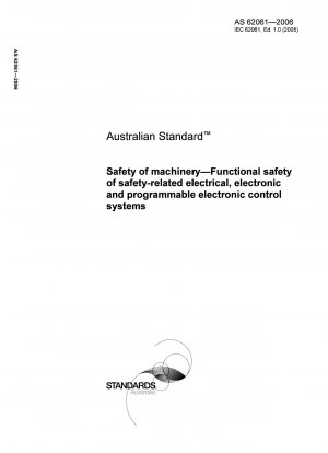 Safety of machinery - Functional safety of safety-related electrical, electronic and programmable electronic control systems