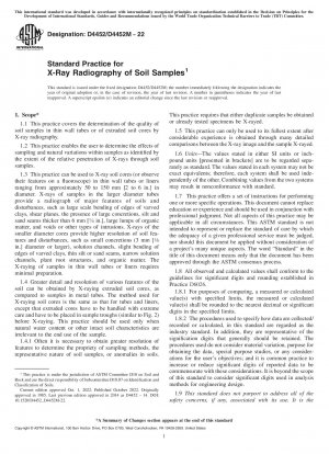 Standard Practice for X-Ray Radiography of Soil Samples