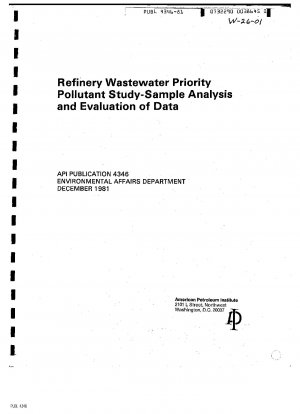 Refinery Wastewater Priority Pollutant Study-Sample Analysis and Evaluation of Data