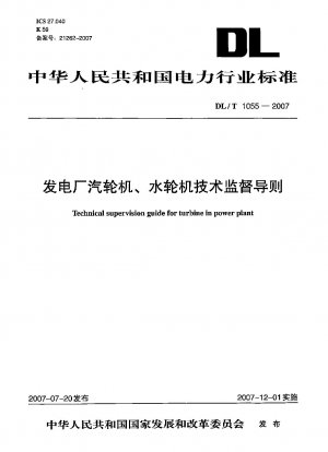 Technical supervision guide for turbine in power plant