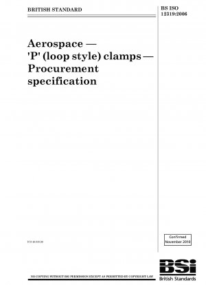 Aerospace — "P" (loop style) clamps — Procurement specification
