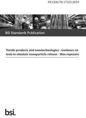 Textile products and nanotechnologies - Guidance on tests to simulate nanoparticle release - Skin exposure