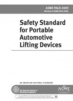 Safety Standard for Portable Automotive Lifting Devices