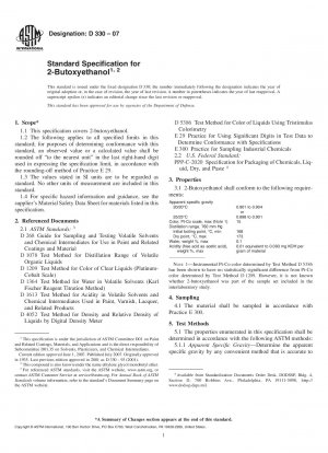 Standard Specification for 2-Butoxyethanol
