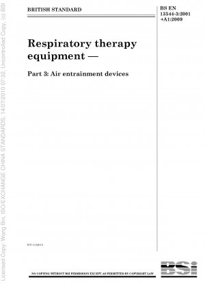 Respiratory therapy equipment - Air entrainment devices