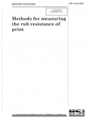 Methods for measuring the rub resistance of print