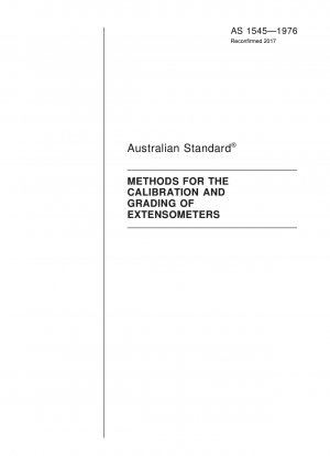 Methods for the calibration and grading of extensometers