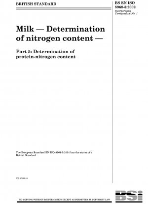 Milk. Determination of nitrogen content. Determination of protein-nitrogen content
