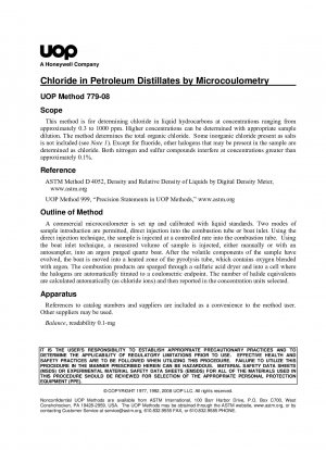 CHLORIDE IN PETROLEUM DISTILLATES BY MICROCOULOMETRY