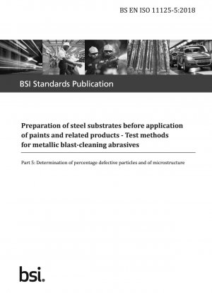  Preparation of steel substrates before application of paints and related products. Test methods for metallic blast-cleaning abrasives. Determination of percentage defective particles and of microstructure