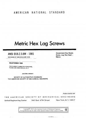Metric Hex Lag Screws