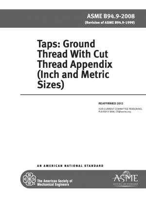 Taps: Ground Thread with Cut Thread Appendix (Inch and Metric Sizes)