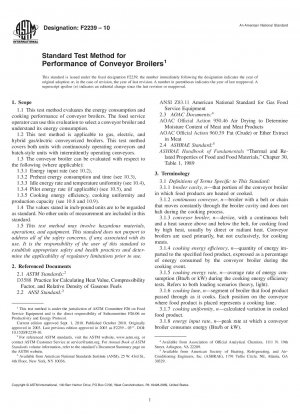 Standard Test Method for Performance of Conveyor Broilers