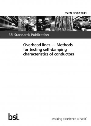 Overhead lines. Methods for testing self-damping characteristics of conductors