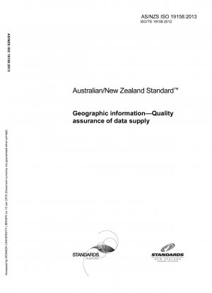 Quality assurance of geographical information data supply