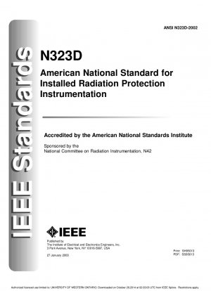 Installed Radiation Protection Instrumentation