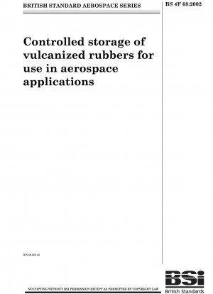 Controlled storage of vulcanized rubbers for use in aerospace applications