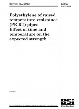 Polyethylene of raised temperature resistance (PE-RT) pipes - Effect of time and temperature on the expected strength