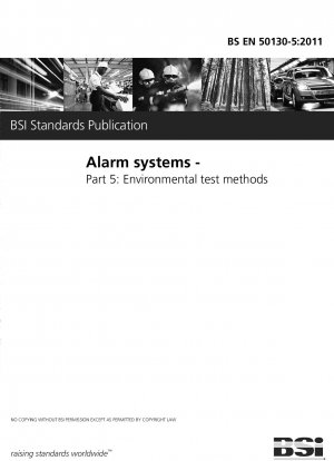 Alarm systems. Environmental test methods