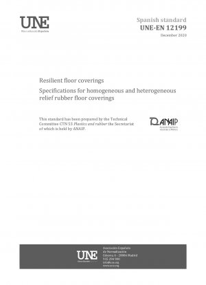 Resilient floor coverings - Specifications for homogeneous and heterogeneous relief rubber floor coverings
