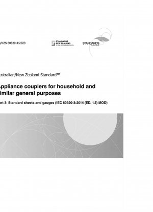 Appliance couplers for household and similar general purposes, Part 3: Standard sheets and gauges (IEC 60320-3:2014 (ED. 1.2) MOD)