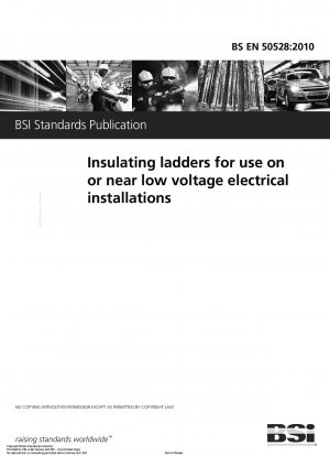 Insulating ladders for use on or near low voltage electrical installations