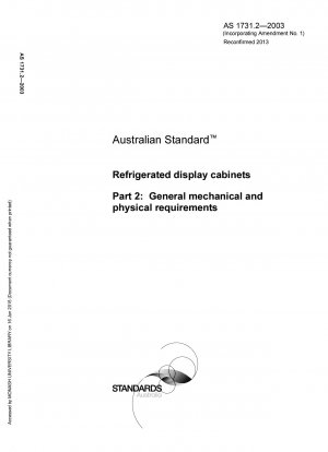 General mechanical and physical requirements for refrigerated display cabinets