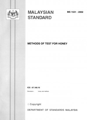 Methods of test for honey