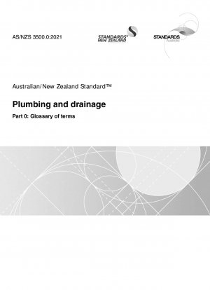 Plumbing and drainage, Part 0: Glossary of terms