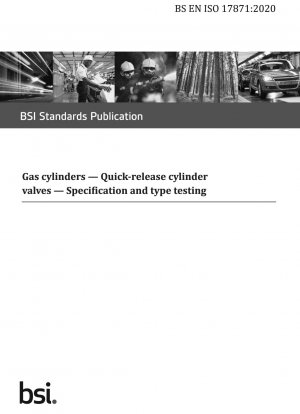 Gas cylinders. Quick-release cylinder valves. Specification and type testing