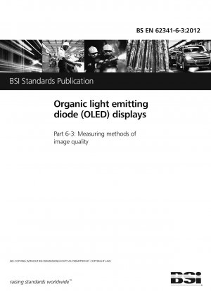 Organic light emitting diode (OLED) displays. Measuring methods of image quality