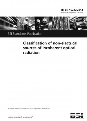 Classification of non-electrical sources of incoherent optical radiation