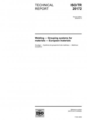 Welding - Grouping systems for materials - European materials