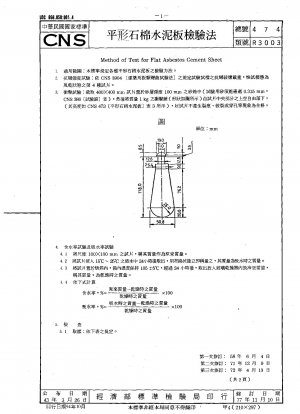 Method of Test for Flat Asbestos Cement Sheet