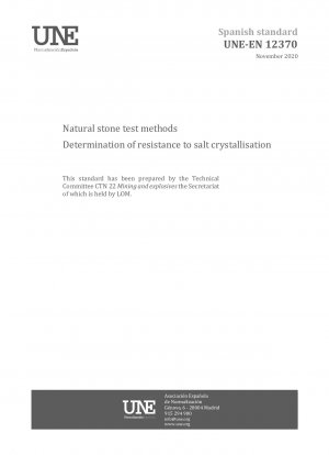 Natural stone test methods - Determination of resistance to salt crystallisation