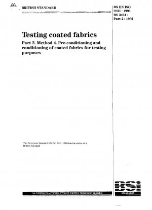 Rubber- or plastics-coated fabrics. Standard atmospheres for conditioning and testing