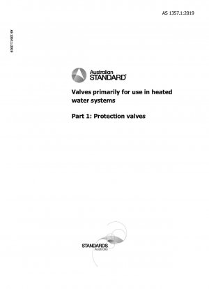 Valves primarily for use in heated water systems, Part 1: Protection valves