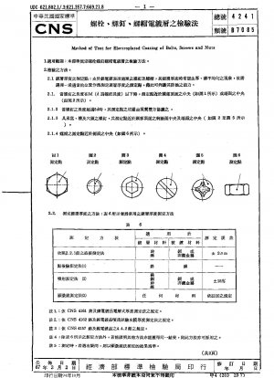 Method of Test for Electroplated Coating of Bolts, Screws and Nuts