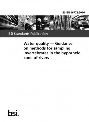Water quality. Guidance on methods for sampling invertebrates in the hyporheic zone of rivers