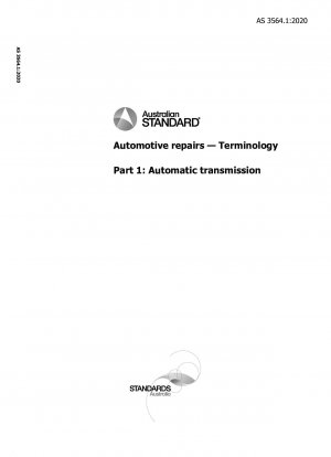 Automotive repairs — Terminology, Part 1: Automatic transmission