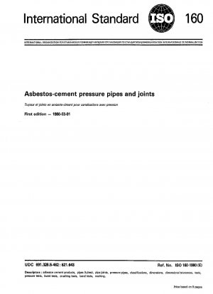 Asbestos-cement pressure pipes and joints