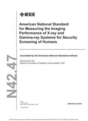 Measuring the Imaging Performance of X-ray and Gamma-ray Systems for Security Screening of Humans