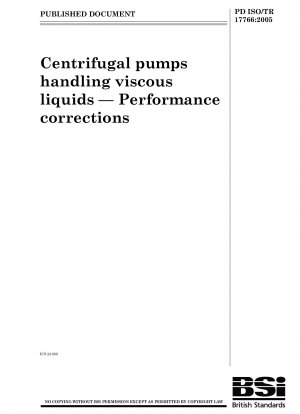 Centrifugal pumps handling viscous liquids. Performance corrections