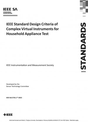 IEEE Standard Design Criteria of Complex Virtual Instruments for Household Appliance Test
