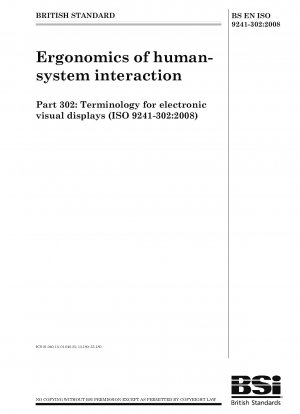 Ergonomics of human-system interaction - Terminology for electronic visual displays