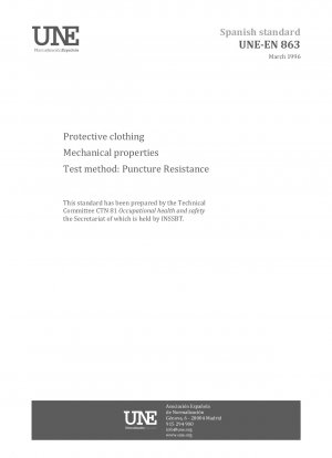 Protective clothing - Mechanical properties - Test method: Puncture resistance
