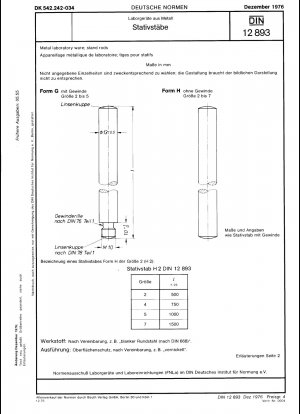 Metal laboratory ware; stand rods