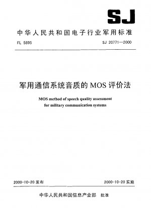 MOS method of speech quality assessment for military communication systems