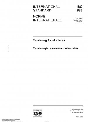 Terminology for refractories