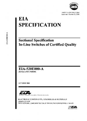 Sectional Specification In-Line Switches of Certified Quality